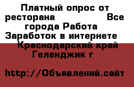 Платный опрос от ресторана Burger King - Все города Работа » Заработок в интернете   . Краснодарский край,Геленджик г.